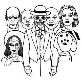 Creepy American Horror Story Characters Coloring Page 74136-61187