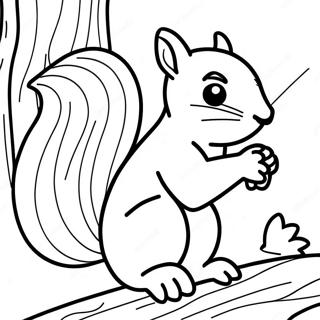 Adventurous Squirrel Coloring Page 74156-61190