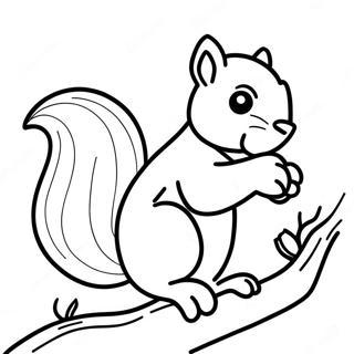 Adventurous Squirrel Coloring Page 74156-61191