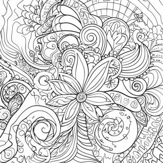 Stoner Trippy Abstract Patterns Coloring Page 74185-61231