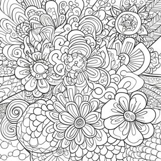 Stoner Trippy Abstract Patterns Coloring Page 74185-61232