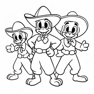 Three Caballeros Coloring Page 74195-61213