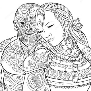 Intricate Wwe Coloring Page 741-590