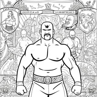 Intricate Wwe Coloring Page 741-592