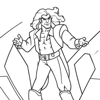 Dio With Colorful Background Coloring Page 74206-61233