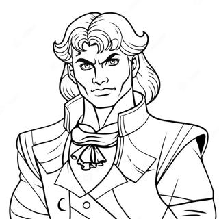 Dio With Colorful Background Coloring Page 74206-61234