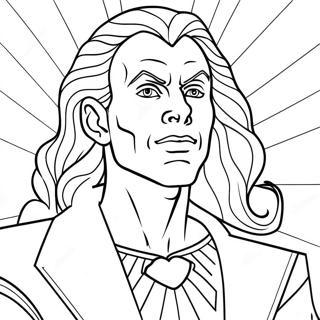 Dio With Colorful Background Coloring Page 74206-61235