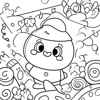 Candy Crush Logo Coloring Page 74235-61247