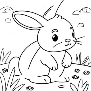 Bunny Printout Coloring Page 7424-6034