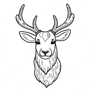 Deer Antler Coloring Page 74255-61266