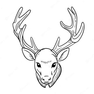 Deer Antler Coloring Page 74255-61268