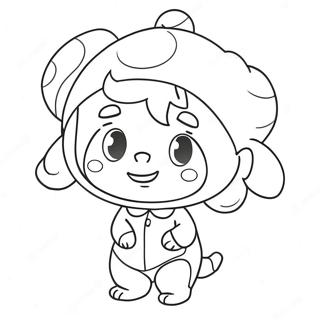 Cute Mal Character Coloring Page 74266-61279