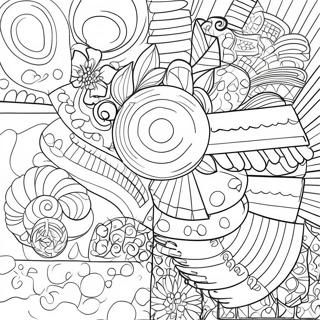 Easy Pattern Coloring Pages