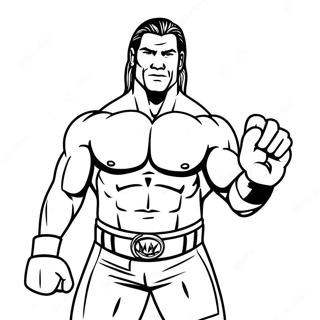 Wwe Superstar Action Pose Coloring Page 74286-61294