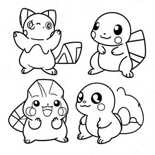 Pokemon Evolution Coloring Pages