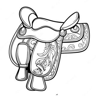 Horse Saddle Coloring Page 74305-61302