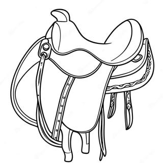 Horse Saddle Coloring Page 74305-61303