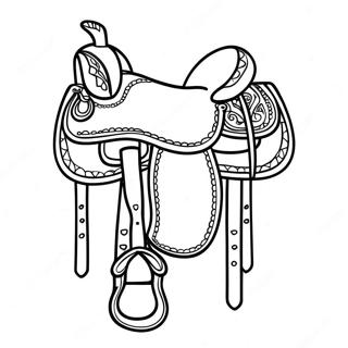 Horse Saddle Coloring Page 74305-61304