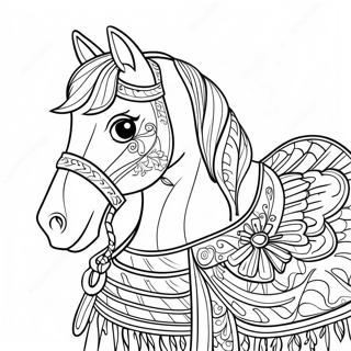 Decorative Horse Saddle Coloring Page 74306-61313