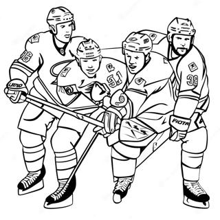 Tampa Bay Lightning Players In Action Coloring Page 74316-61319