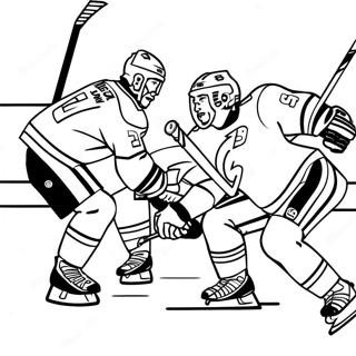 Tampa Bay Lightning Players In Action Coloring Page 74316-61320