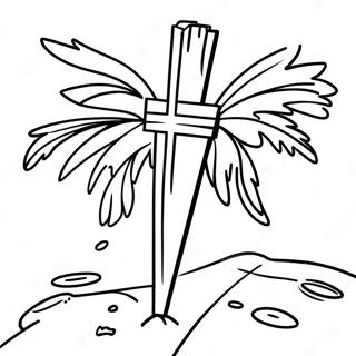 Palm Sunday Crafts Coloring Page 74325-61322