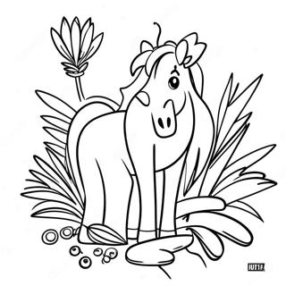 Palm Sunday Crafts Coloring Page 74325-61324