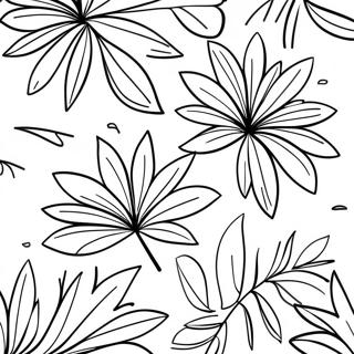 Colorful Palm Leaves Coloring Page 74326-61325