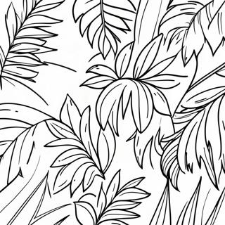 Colorful Palm Leaves Coloring Page 74326-61326