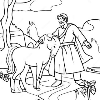 Good Samaritan Coloring Page 74335-61334