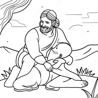 Good Samaritan Coloring Page 74335-61335