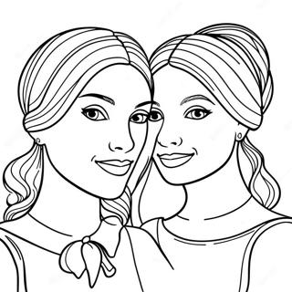 Sisters Forever Coloring Page 74375-61355