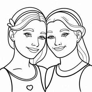 Sisters Forever Coloring Page 74375-61356