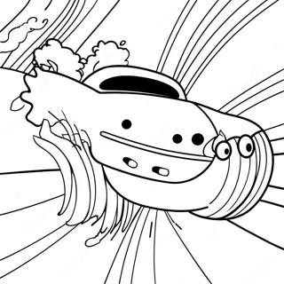 Colorful Dash In Action Coloring Page 74386-61380