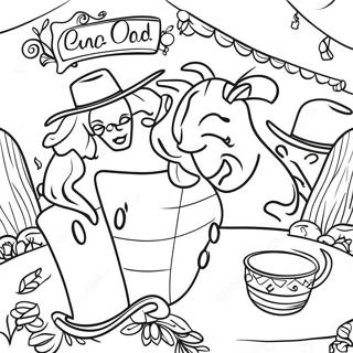 Cinco De Mayo Celebration Coloring Page 74405-61386