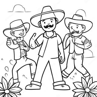 Cinco De Mayo Celebration Coloring Page 74405-61387