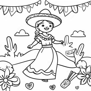 Cinco De Mayo Celebration Coloring Page 74405-61388