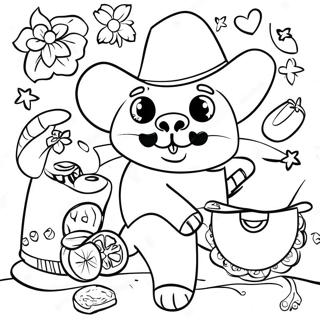 Festive Cinco De Mayo Fiesta Coloring Page 74406-61397