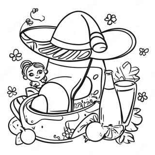 Festive Cinco De Mayo Fiesta Coloring Page 74406-61399