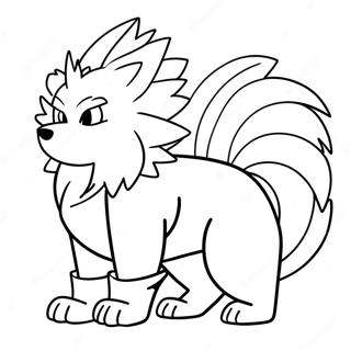 Arcanine Coloring Page 74415-61402