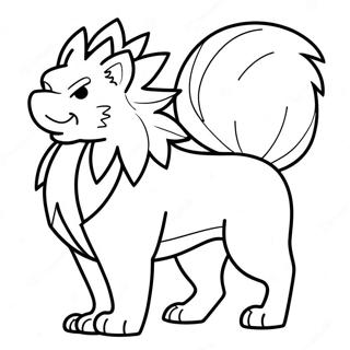 Arcanine Coloring Page 74415-61403