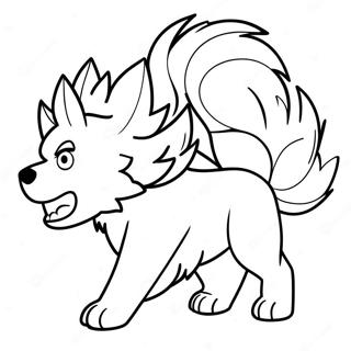 Arcanine Coloring Pages