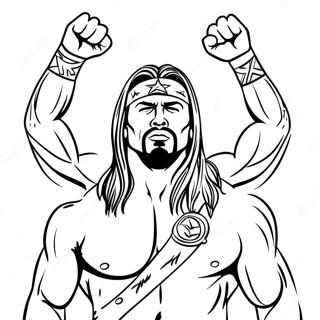 Wwe Superstars In Action Coloring Page 74426-61406