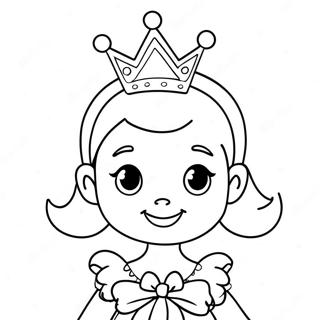 Sparkly Pinkalicious Princess Coloring Page 7445-6056