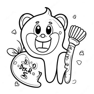 Children S Dental Health Month Coloring Page 74465-61434