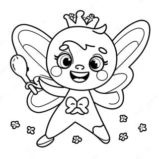 Happy Tooth Fairy Coloring Page 74466-61439