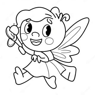 Happy Tooth Fairy Coloring Page 74466-61440