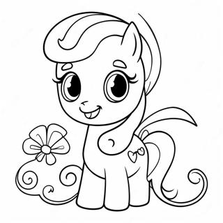 Sweetie Belle With Cute Accessories Coloring Page 74476-61442