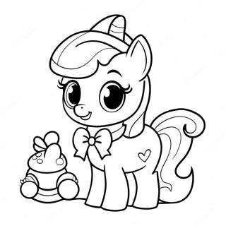 Sweetie Belle With Cute Accessories Coloring Page 74476-61443