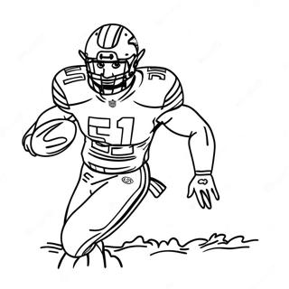 Ezekiel Elliott Coloring Page 74505-61464